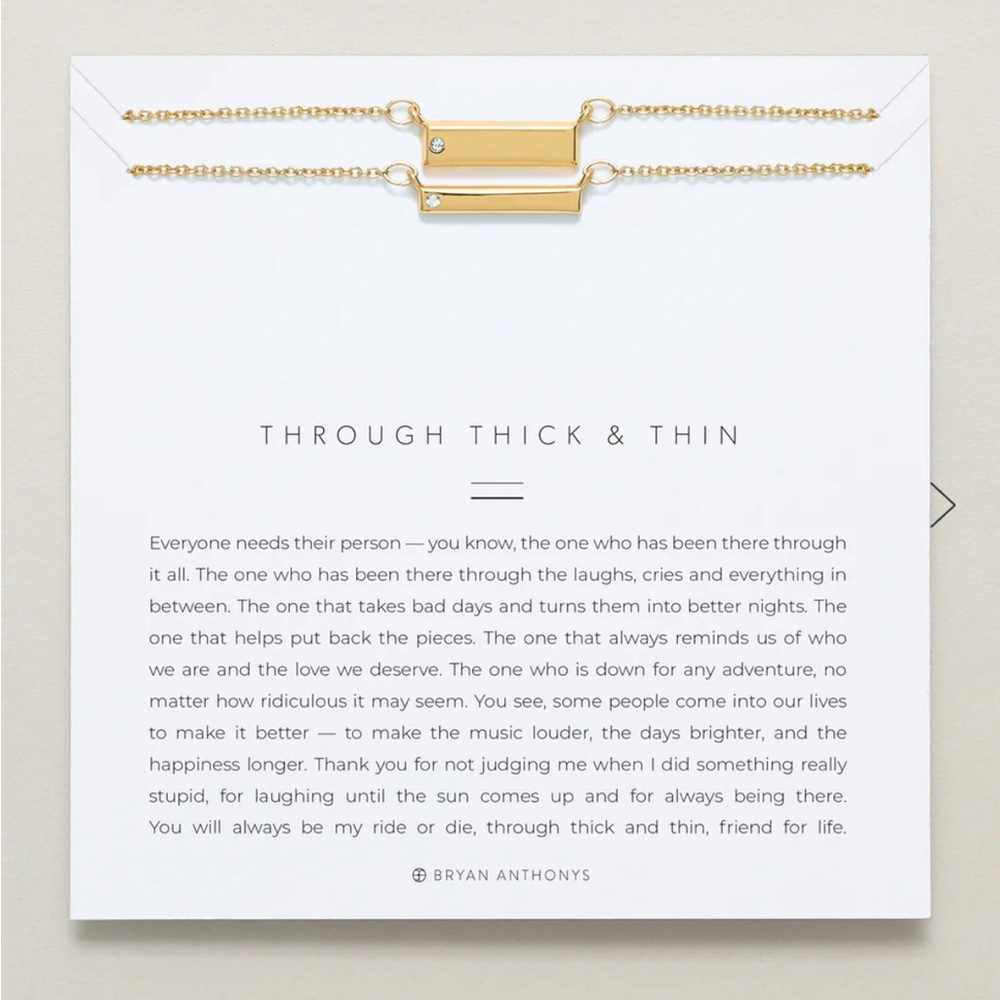 New Bryan Anthony’s Through Thick and Thin Necklace set